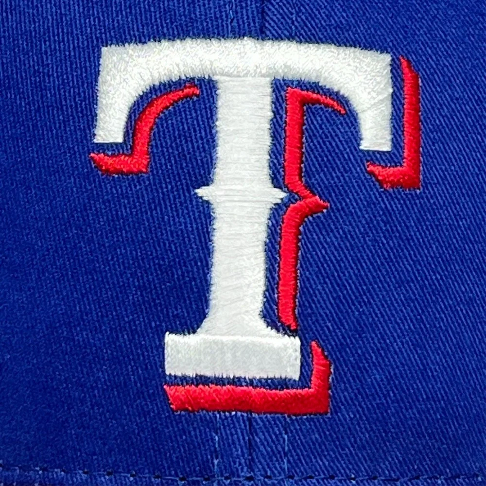 Texas Rangers Hat Fan Favorite MVP Two Tone Blue Red Adjustable Cap MLB